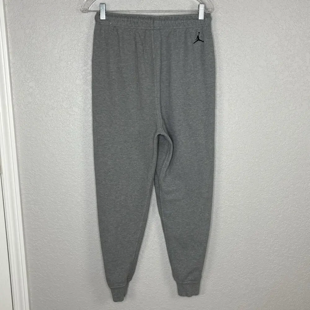 Nike Air Jordan Essentials Fleece Joggers Pants Men Size S Gray